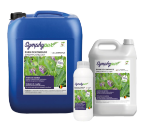 La gamme de produits Symphypur en 1, 5 et 25L